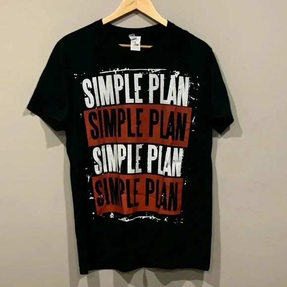 Simple  Plan North American Tour Concert T-Shirt - Picture 1 of 5